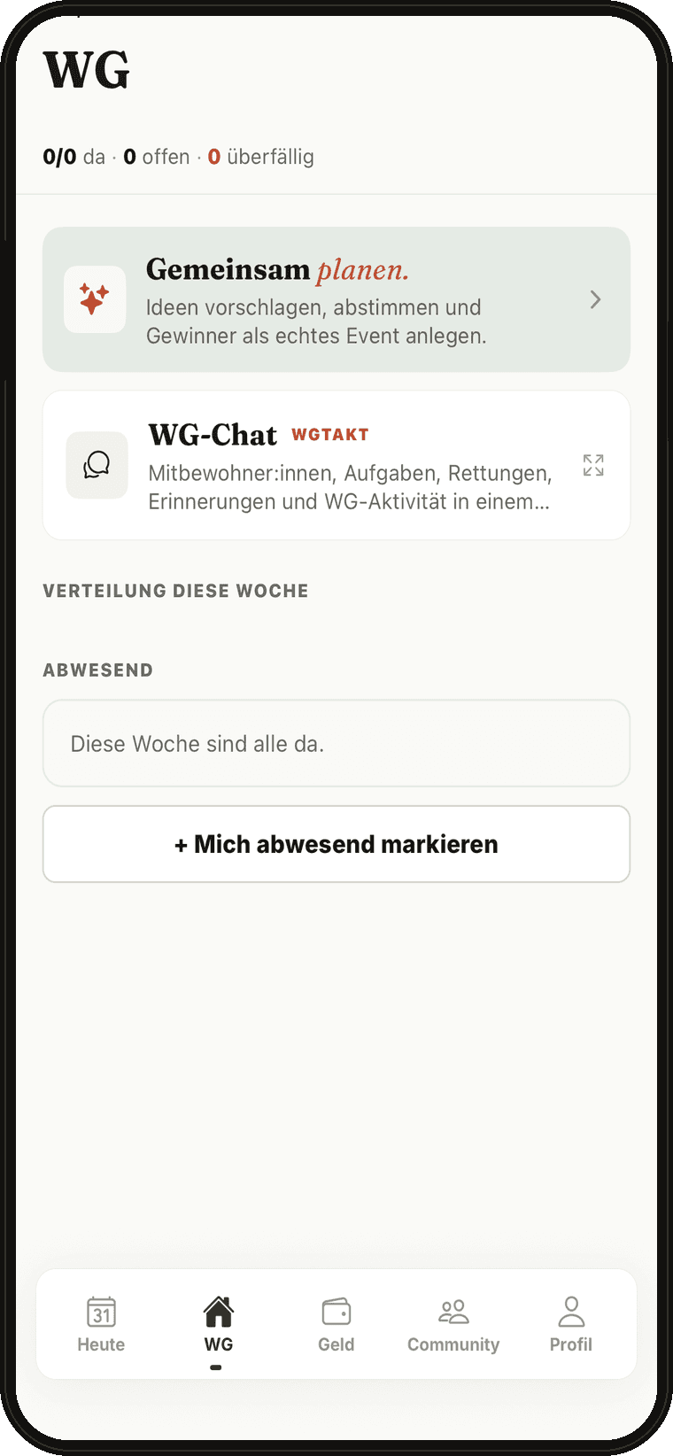 WGTakt House phone screen